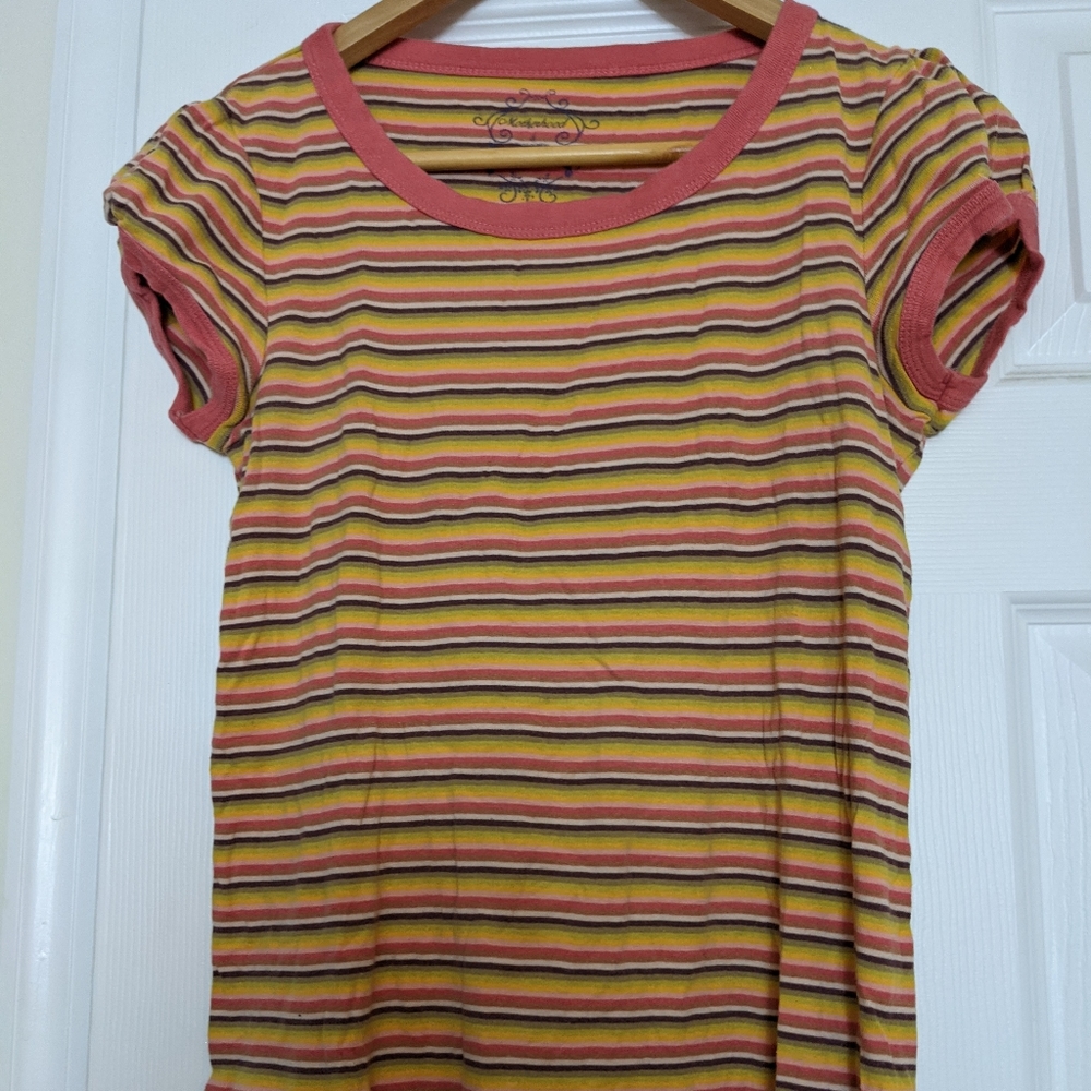 Vintage striped maternity tee